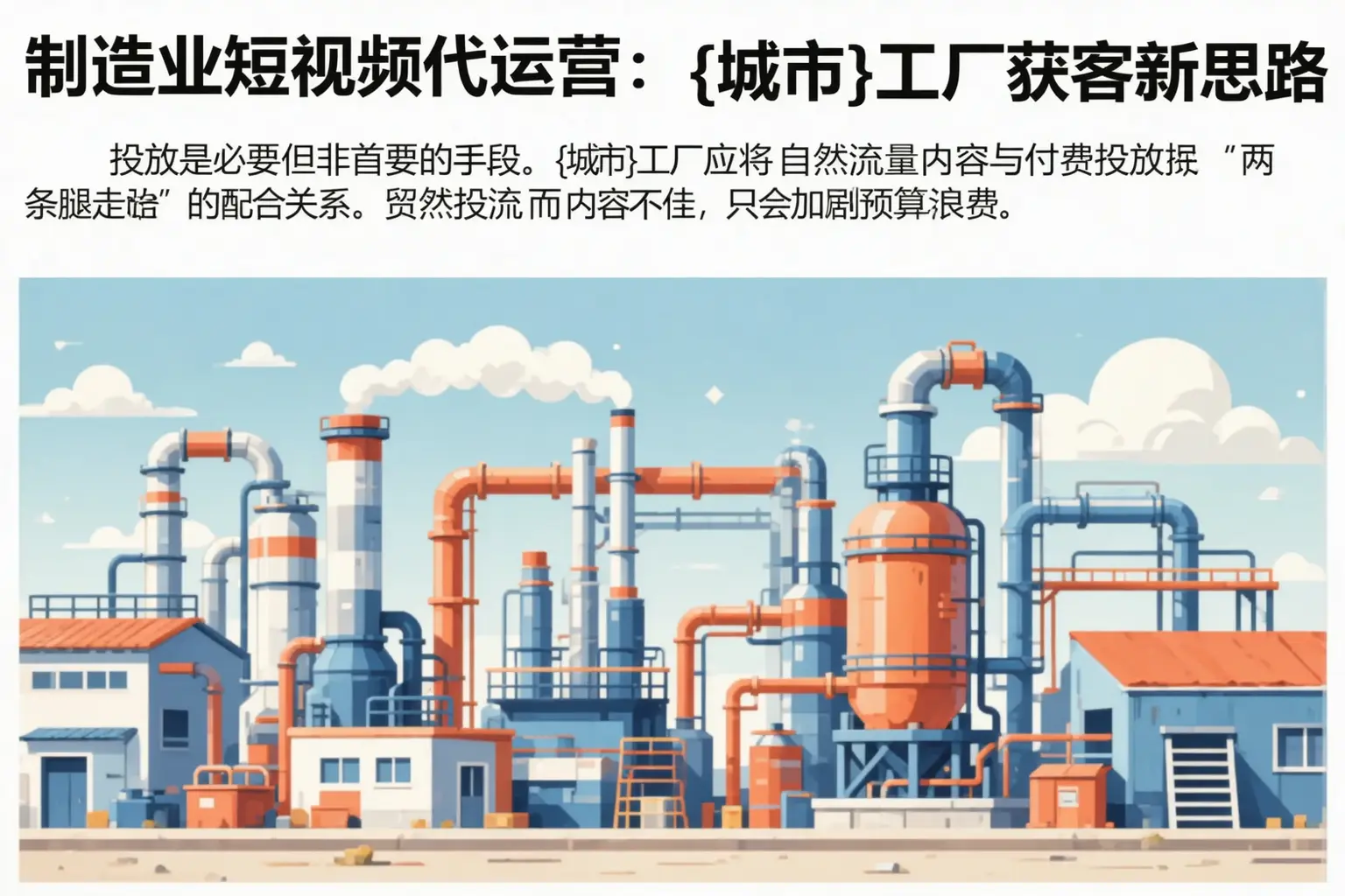 制造业短视频代运营:德令哈工厂获客新思路